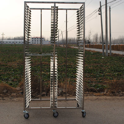 Harga yang bagus Food Grade stainless steel rack trolley dengan roda tahan suhu tinggi on line