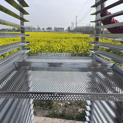 Harga yang bagus Ketahanan panas dirakit 20 baki 304 stainless steel dehidrator pengeringan buah Trolley Untuk nanas mangga on line