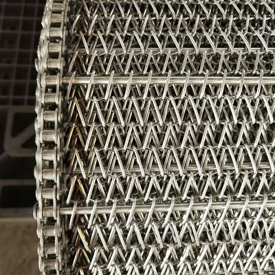 Harga yang bagus Sabuk Konveyor Jaring Kawat Spiral Stainless Steel Kustom untuk Industri Makanan on line