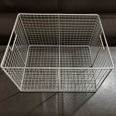 Harga yang bagus Keranjang penyimpanan logam kawat kawat khusus stainless steel 304 baki penyimpanan keranjang logam grosir mesh on line