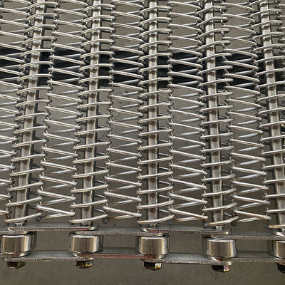 Harga yang bagus Custom Chain Driven 304 Stainless Steel Spiral Wire Mesh Conveyor Belt for Fried Foods Industries on line