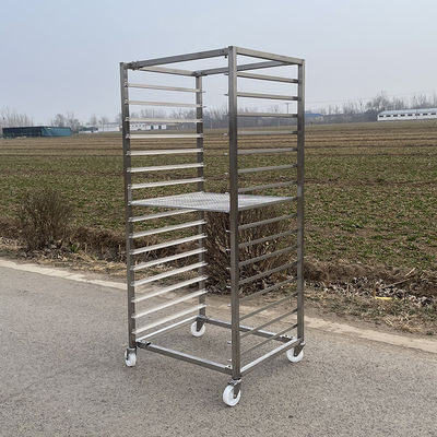 Harga yang bagus Customized Size Stainless Steel 201 304 Tray Rack Cart Trolley for Drying Baking on line