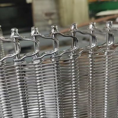 Harga yang bagus Flexible Rod Conveyor Belt Stainless Steel Spiral Balanced Weave Wire Mesh Belt on line