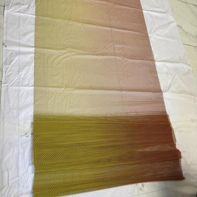 Harga yang bagus Aluminium Chain Curtain Decorative Drapery Fabric Wire Mesh Coil Mesh Ceiling Curtain on line