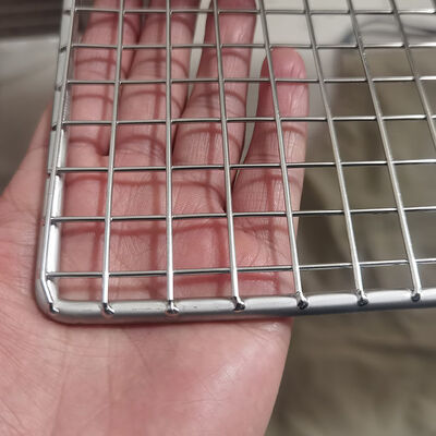 Harga yang bagus AISI 304 berkualitas tinggi Stainless Steel Welded Wire Mesh Trays untuk Pengeringan Baking Pendingin on line