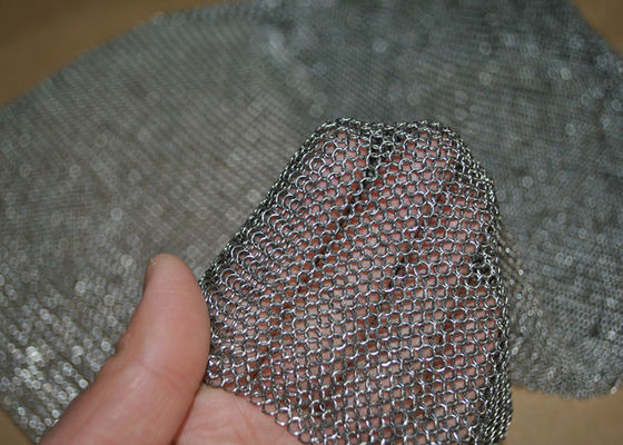Harga yang bagus 304L Stainless Steel cincin dilas Chainmail Mesh kain untuk dekorasi dan perlindungan on line