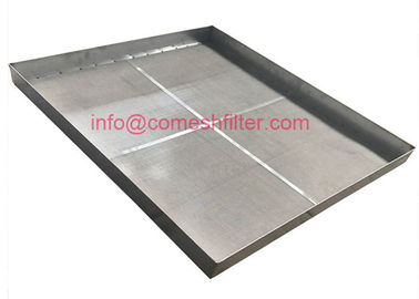 Harga yang bagus Steel Woven Wire Mesh Baki Layar Pembukaan Persegi Panjang 600x400mm on line
