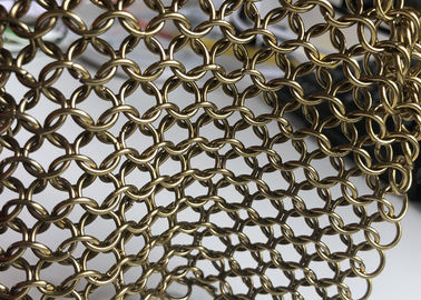 Harga yang bagus Gorden Mesh Cincin Rantai Mesh Warna Stainless Steel Yang Berbeda on line