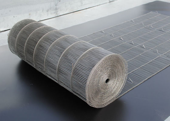 Harga yang bagus Mesin Makanan Enrober Cokelat Ss Wire Mesh Conveyor Belt Lebar Disesuaikan on line