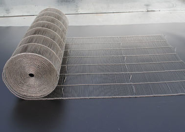 Harga yang bagus 316 Grade Flat Flex Stainless Steel Wire Mesh Conveyor Belt Untuk Bakery on line