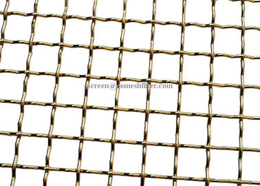 Harga yang bagus Kuningan Berkerut Tembaga Merah Dekoratif Anyaman Kawat Mesh Aperture Dari 1 Mikron Sampai 5cm on line