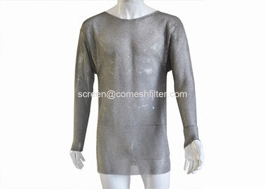 Harga yang bagus 304L Keselamatan 0,52mm Logam Mesh T Shirt Dengan Lengan Panjang on line