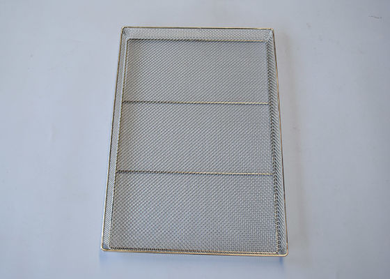Harga yang bagus Rak Dehidrasi Ramuan 4mm Wire Mesh Tray Dengan Lubang Kecil on line