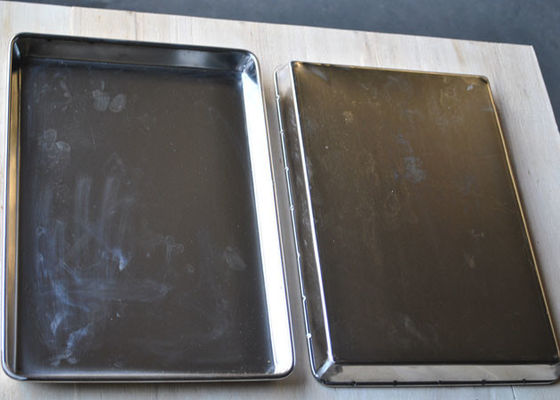 Harga yang bagus Ss304 Ss316 No Lubang FDA Wire Mesh Tray Untuk Memanggang Roti on line