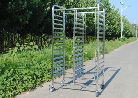 Harga yang bagus Troli Rak Stainless Steel 1mm SGS 201 Kelas Dengan Roda on line