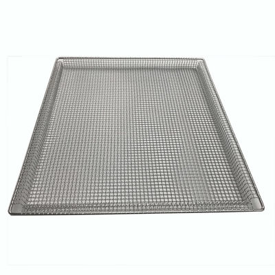 Harga yang bagus 304 Stainless Steel Berkerut FDA Wire Mesh Tray on line