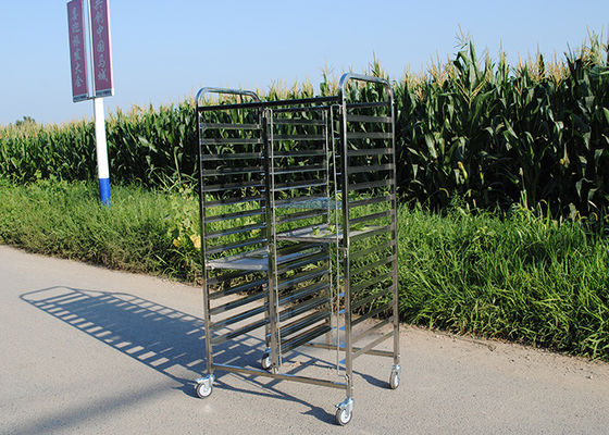 Harga yang bagus 20 Lapisan Pengeringan Bunga Tanaman 1.2mm Stainless Steel Rack Trolley on line