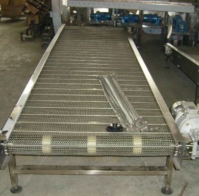 Harga yang bagus 25.4mm Pitch 304 SGS Steel Mesh Conveyor Belt With Chain Link on line