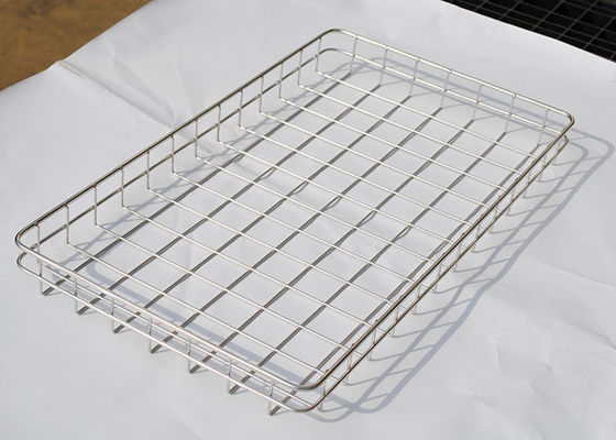 Harga yang bagus Customized 304 Stainless Steel 30mm Holes Wire Mesh Tray 60cm X 40cm on line