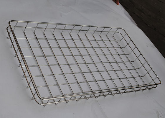 Harga yang bagus Resuable 304 FDA 3mm Stainless Steel Wire Mesh Tray Baking Bread on line