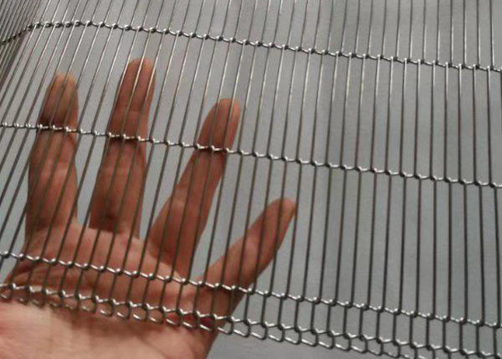 Harga yang bagus Flat 304 316 Ss Wire Mesh Conveyor Belt Oven Baking Woven on line