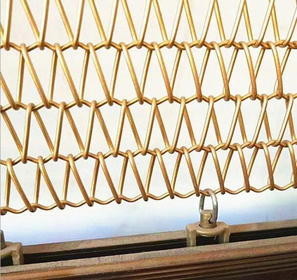 Harga yang bagus Layar Perapian 20mm Chain Link Curtain Aluminium Stainless Steel Spiral Metal Mesh on line