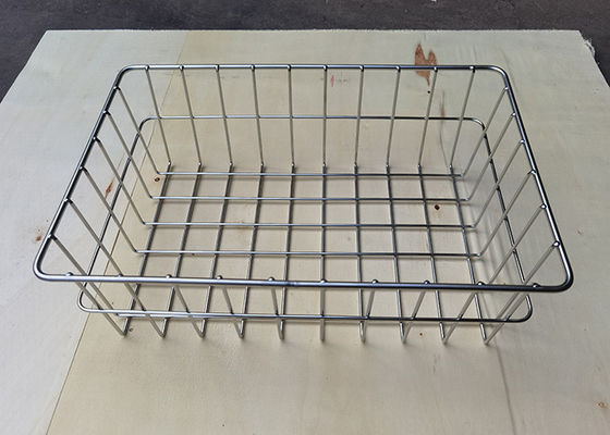 Harga yang bagus Ketahanan Korosi Keranjang Stainless Steel 36x24x12cm Untuk Dapur on line