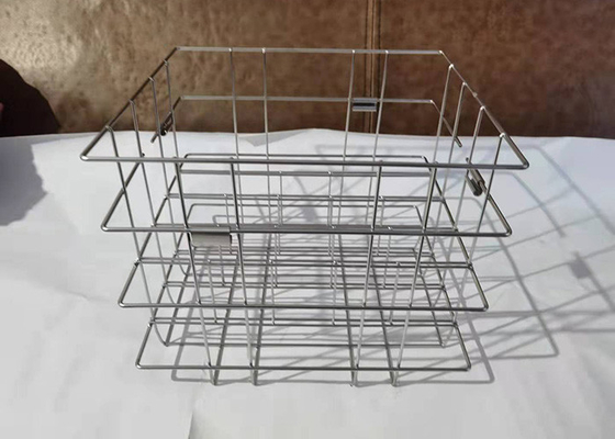 Harga yang bagus Tahan Panas 304 Stainless Steel Wire Mesh Storage Basket Untuk Industri Medis on line