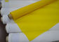 Kain Silk Bolting Polyester Elongasi Rendah Untuk Sablon, Warna Putih / Kuning
