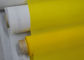 Putih / Kuning Sablon Kustom Kain Polyester 55 Thread Tanpa Perawatan Permukaan