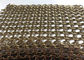 Emas Stainless Steel Cincin Dekoratif Wire Mesh / Chain Link Mesh Untuk Tirai