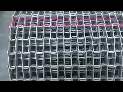 Stainless Steel 304 Honeycomb Conveyor Belt Great Wall Honeycomb Flat Strip Wire Mesh Belt