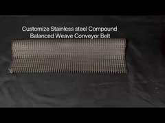 Rustless Steel Baking Band Cordweave Compound Balanced Woven Weave Conveyor Belt