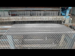45# 65Mn Baja Crimped Wire Mesh Quarry Screen Tambang Sieving Mesh Untuk Crusher Hooked Vibrating