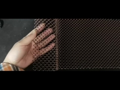 Dekoratif Fleksibel Emas Aluminium Wire Coiled Kain Gantung Logam Rantai Link Mesh Langit-langit Tirai F