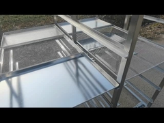 Trolley Tray Pengeringan Rack Baja Berbahan Berat