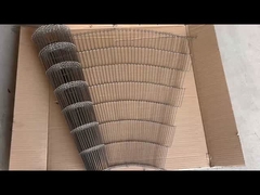 304 Stainless Steel Enrober Mesh Conveyor Belt untuk cokelat