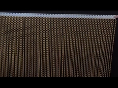 Aluminium Warna Double Hook Chain Link Mesh Tirai