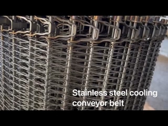 Tali pengangkut kawat stainless steel mesh yang digunakan untuk pendinginan makanan