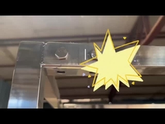 4 Inch Wheels stainless steel Rack Trolley 300 Kg Untuk Kamar Pengeringan