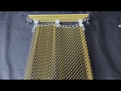 Aluminium Spiral Wire Coil Mesh Langit-langit Curtain Track Langit-langit