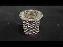 SS304 Stainless Steel Metal Perforated Filter Mesh Tubes Pipa Silinder Elemen dengan lubang Makanan Gr