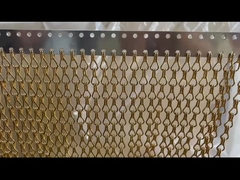 Aluminium Warna Double Hook Chain Link Mesh Tirai