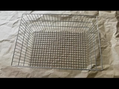 Kualitas tinggi 64x45x30 cm stainless steel Welded Wire Mesh Basket untuk roti