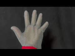 Sarung Tangan Jaring Baja Tahan Karat dengan Tali Nilon dan Cincin Las