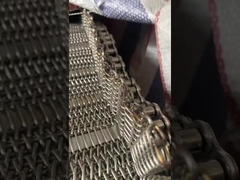 Food Grade Stainless Steel Metal Wire Mesh Chain Conveyor Belt untuk oven terowongan penggilingan beku