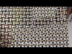 304 316 Arsitektur Woven Mesh dari Baja Ringan untuk Dekorasi Fasad Bangunan Langit-langit