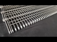 Carbon Steel Wire Mesh Conveyor Belt 1m-100m Panjang Polishing