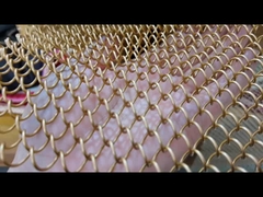 Jaring Tirai Kumparan Logam Dekoratif untuk Pernikahan Pembatas Ruangan Air Terjun