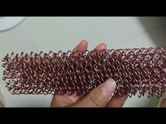  Gorden Jaring Logam Finishing Perunggu Pembatas Ruangan Jaring Kawat Gantung Untuk Langit-Langit